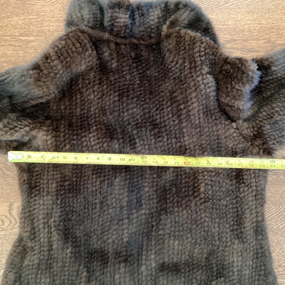 Belle Fare Modern Elegant Versatile Mahogany Knitted Mink Coat Stroller Jacket - Picture 10 of 15